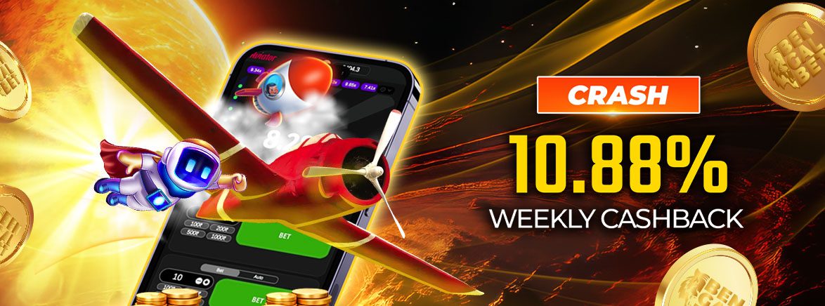 Crash 10.88% Weekly Cashback